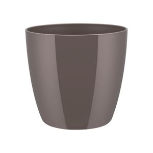 Bloempot Brussels diamond rond 20 cm oyster pearl - Elho