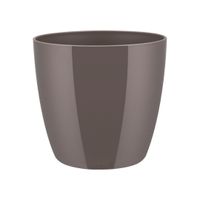 Bloempot Brussels diamond rond 20 cm oyster pearl - Elho