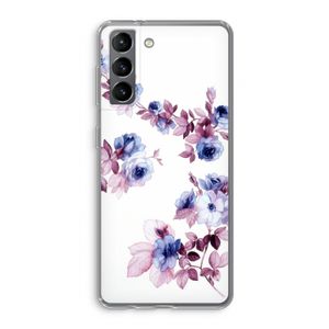 Waterverf bloemen: Samsung Galaxy S21 Transparant Hoesje