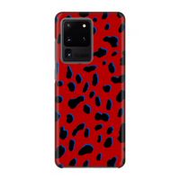 Red Leopard: Volledig geprint Samsung Galaxy S20 Ultra Hoesje
