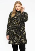 Yoek Tuniek wide bottom turtleneck KAMEO | Groen | Maat 58/60 Yoek Tuniek wide bottom turtleneck KAMEO | Groen | Maat 58/60