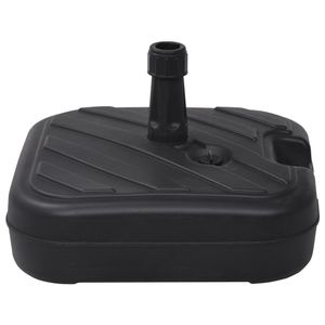 VidaXL Parasolvoet gevuld met zand/water 24 l zwart