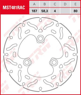 TRW Remschijf, remschijven voor de moto, MST481RAC