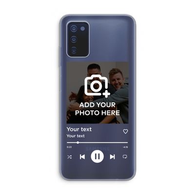 Music Player: Samsung Galaxy A03s Transparant Hoesje