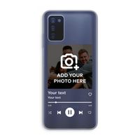 Music Player: Samsung Galaxy A03s Transparant Hoesje