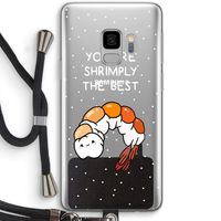 You're Shrimply The Best: Samsung Galaxy S9 Transparant Hoesje met koord