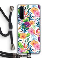 Tropisch 2: OnePlus Nord Transparant Hoesje met koord