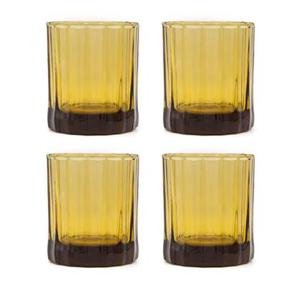 Brût Homeware, Set van 4 Tumbler 25 CL, amber