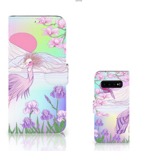 Samsung Galaxy S10 Plus Telefoonhoesje met Pasjes Bird