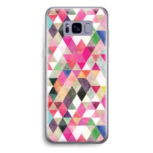 Gekleurde driehoekjes: Samsung Galaxy S8 Plus Transparant Hoesje