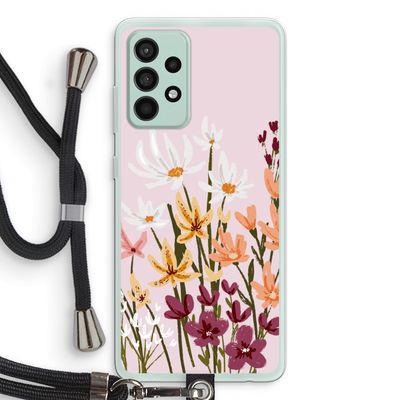 Painted wildflowers: Samsung Galaxy A52s 5G Transparant Hoesje met koord