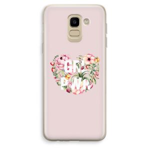 GRL PWR Flower: Samsung Galaxy J6 (2018) Transparant Hoesje