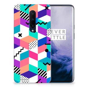 OnePlus 7 Pro TPU Hoesje Blokken Kleurrijk