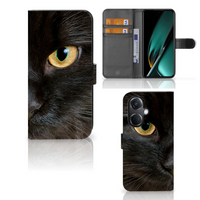 OnePlus Nord CE 3 Telefoonhoesje met Pasjes Zwarte Kat