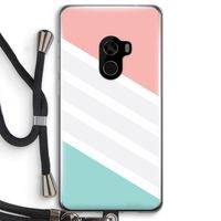 Strepen pastel: Xiaomi Mi Mix 2 Transparant Hoesje met koord Strepen pastel: Xiaomi Mi Mix 2 Transparant Hoesje met koord