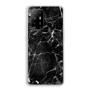 Zwart Marmer 2: Oppo A94 5G Transparant Hoesje