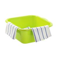 Plasticforte Afwasteil - afwasbak - vierkant - kunststof - 6 liter - 31 x 29 x 13 cm - Groen