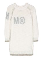 MM6 Maison Margiela Kids robe en maille à logo imprimé - Blanc - thumbnail