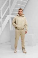 Cou7ure Essentials Classic Trainingspak Heren Beige - Maat S - Kleur: Beige | Soccerfanshop