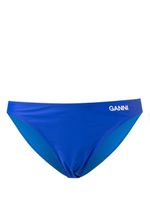 GANNI bas de bikini à logo imprimé - Bleu - thumbnail