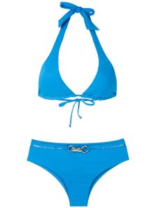 Amir Slama bikini à détails métalliques - Bleu