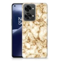OnePlus Nord 2T | TPU | Siliconen hoesje | Marmer Goud