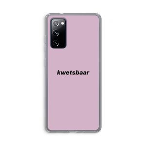 kwetsbaar: Samsung Galaxy S20 FE / S20 FE 5G Transparant Hoesje