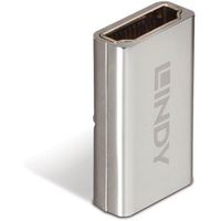 Lindy 41511 tussenstuk voor kabels HDMI 2.1 Zilver - thumbnail