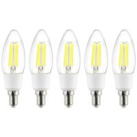 Sygonix SY-5781472 LED-lamp Energielabel A (A - G) E14 2.2 W = 40 W Warmwit (Ø x h) 35 mm x 110 mm Filament / Retro-LED 5 stuk(s)