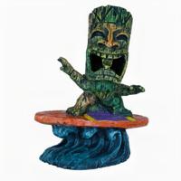 Superfish Deco Tiki Surfer Aquariumornament - Milieuvriendelijk, Handgeschilderd Decor