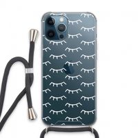 Wimpers: iPhone 13 Pro Max Transparant Hoesje met koord