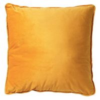 Dutch Decor - FINN - Kussenhoes 45x45 cm - velvet - effen kleur - Golden Glow - geel - thumbnail