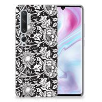 Xiaomi Mi Note 10 Pro TPU Case Black Flowers - thumbnail