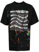 Mostly Heard Rarely Seen t-shirt à effet taches de peinture - Noir