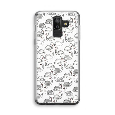 Zwanen: Samsung Galaxy J8 (2018) Transparant Hoesje