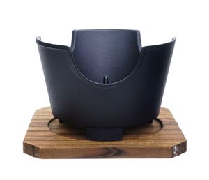 Zwarte Onderzetter voor de Pot - Keukenaccessoire - 12cm