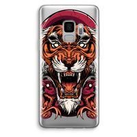 Tiger and Rattlesnakes: Samsung Galaxy S9 Transparant Hoesje