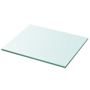 Wandschap transparant 30x25 cm glas