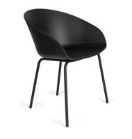 Zuiver Eetkamerstoel 'Void' Gerecycled PP, kleur Zwart