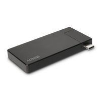 Lindy DST-Micro Bedraad USB 3.2 Gen 1 (3.1 Gen 1) Type-C Zwart - thumbnail