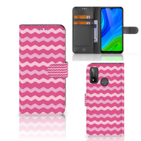 Huawei P Smart 2020 Telefoon Hoesje Waves Pink