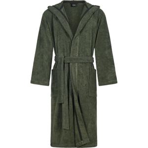 Cawö Cawo Heren Home Badjas met Capuchon Uni 829 XL field