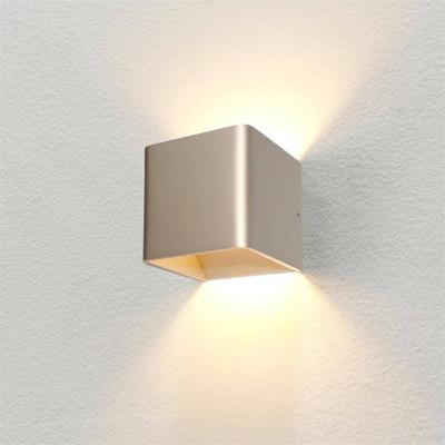 Artdelight Vierkante wandlampFulda champagne - WL FULDA CP