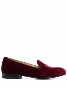 Scarosso chaussons Becky en velours - Rouge