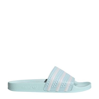 adidas Originals Adilette badslippers mintgroen/wit adidas Originals Adilette badslippers mintgroen/wit
