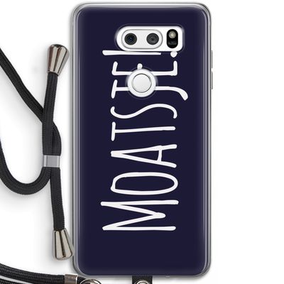 Moatsje!: LG V30 Transparant Hoesje met koord