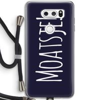 Moatsje!: LG V30 Transparant Hoesje met koord