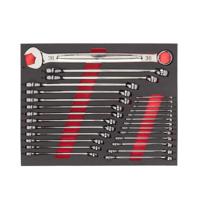 Milwaukee TOOLGUARD™ Foam inlay MAXBITE™ ringsteeksleutelset 27-delig - 4932493247