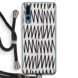 Marrakech Zigzag: Huawei P20 Pro Transparant Hoesje met koord