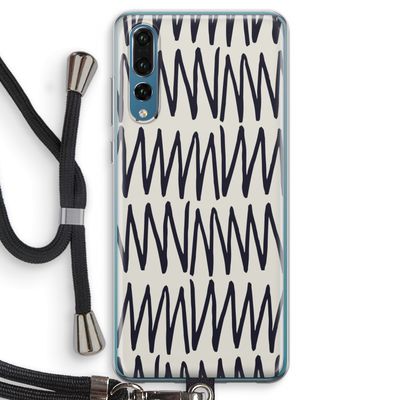 Marrakech Zigzag: Huawei P20 Pro Transparant Hoesje met koord